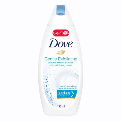 DOVE BODY WASH GENTLE EXFOL.190ml